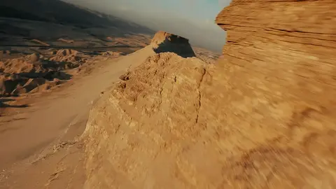 Desert cliffs by drone